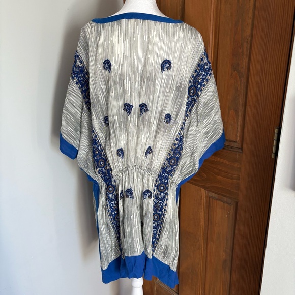 Anthropologie Floreat Small Lona Embroidered Beaded Tunic Top Bohemian Hippie - Picture 7 of 10